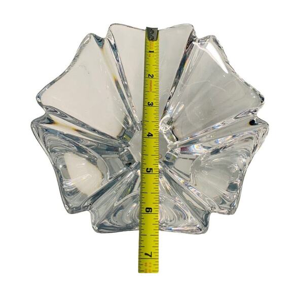 Orrefors Orion Crystal Bowl 7” Wide Signed Lars Hellsten LH 464213 Sweden - Picture 9 of 16